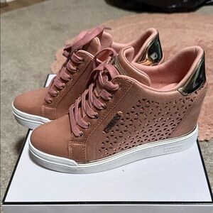 GUESS Women's Blush Wedge Sneakers